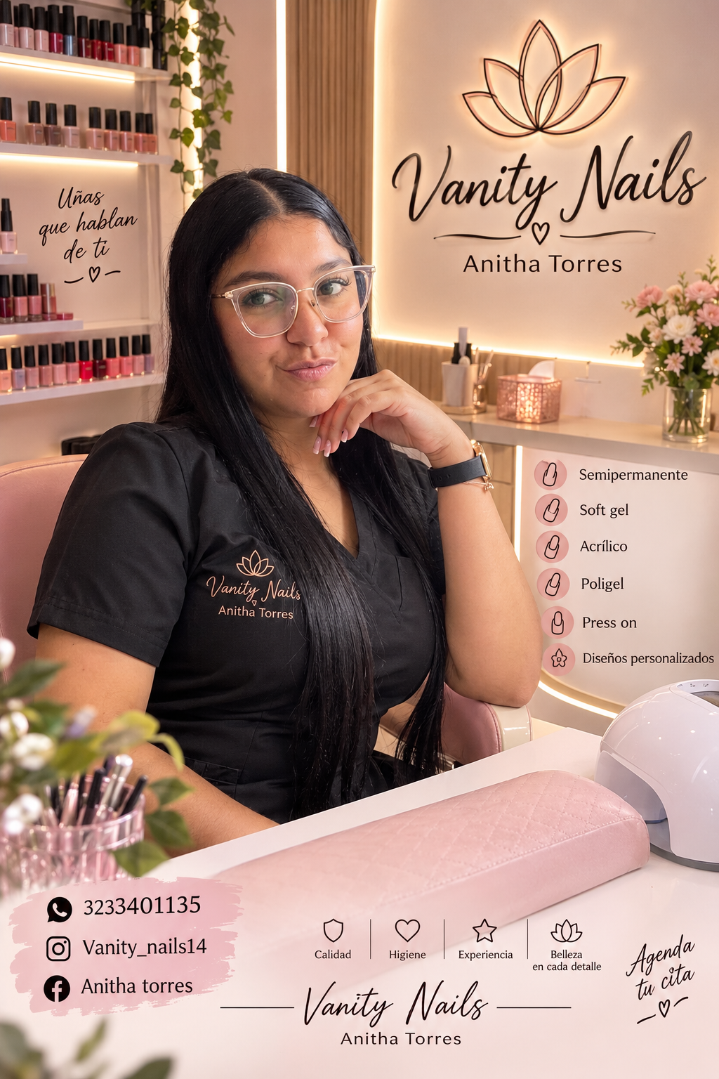Logo de Vanity nails salón