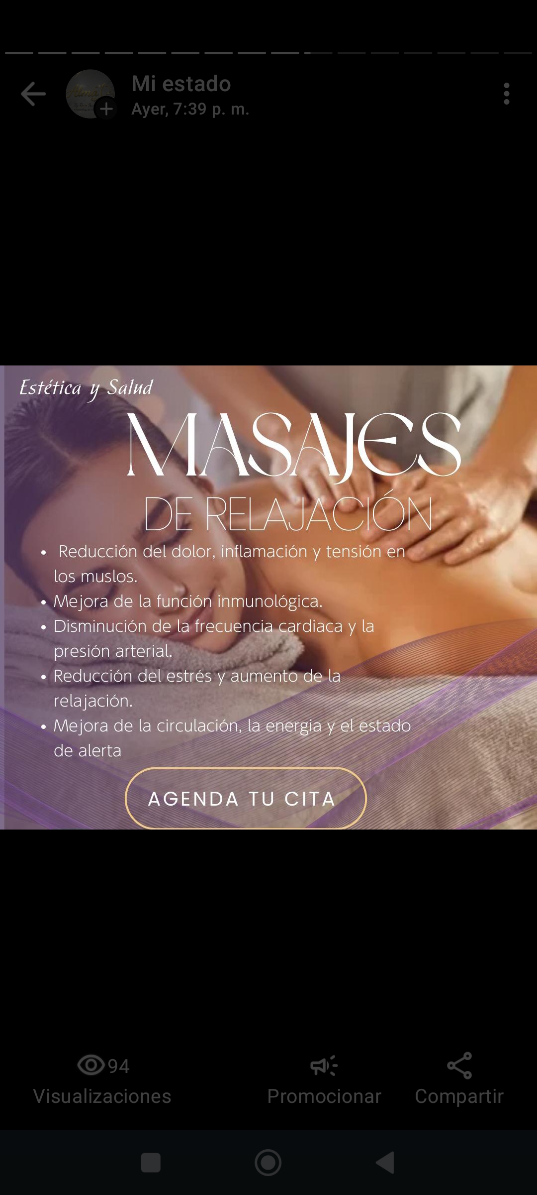Foto del servicio Masaje de relajación